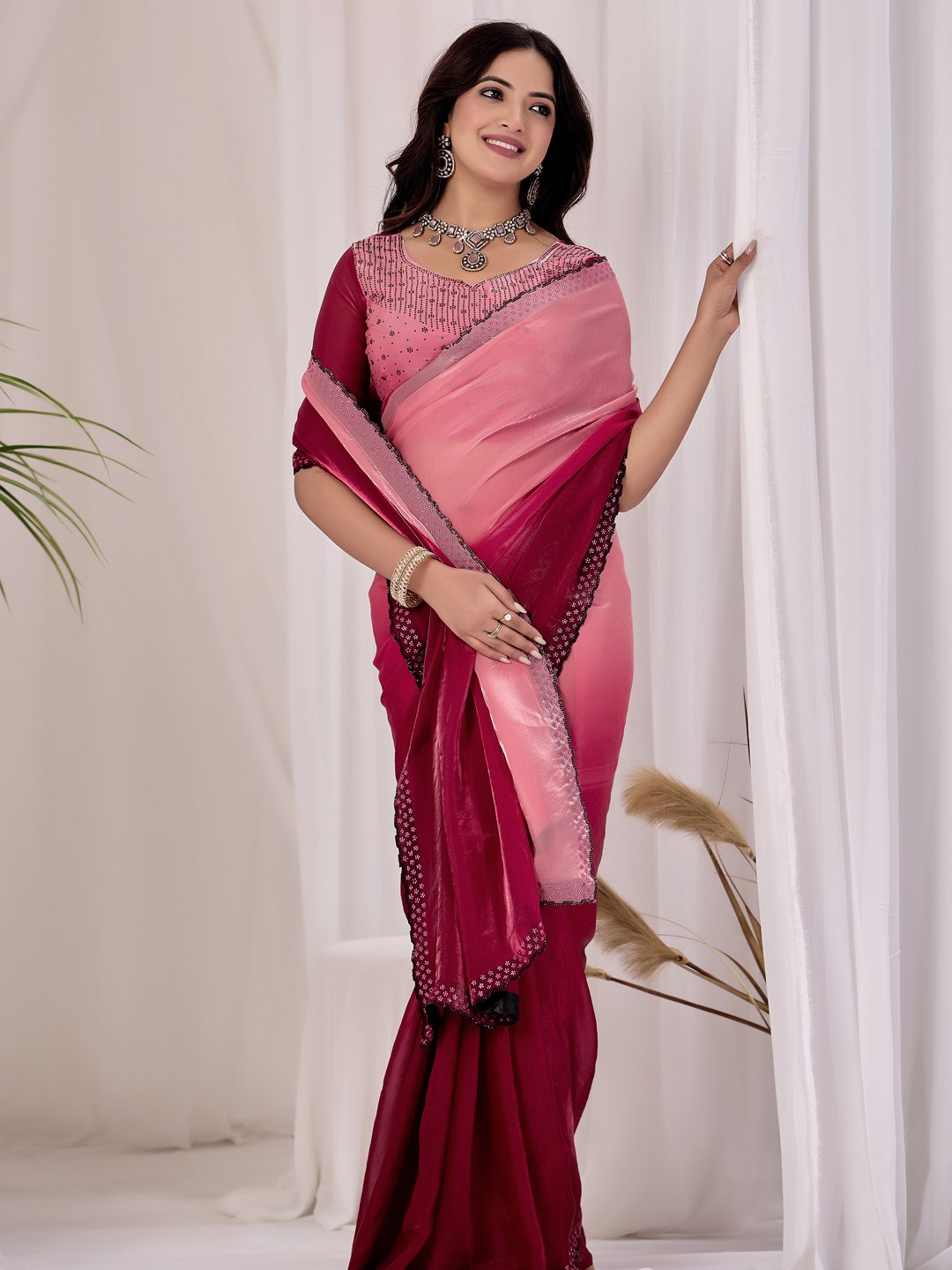 Satin sarees