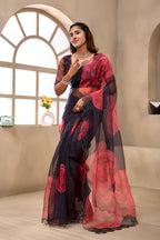 Everyday Grace Black Organza Saree