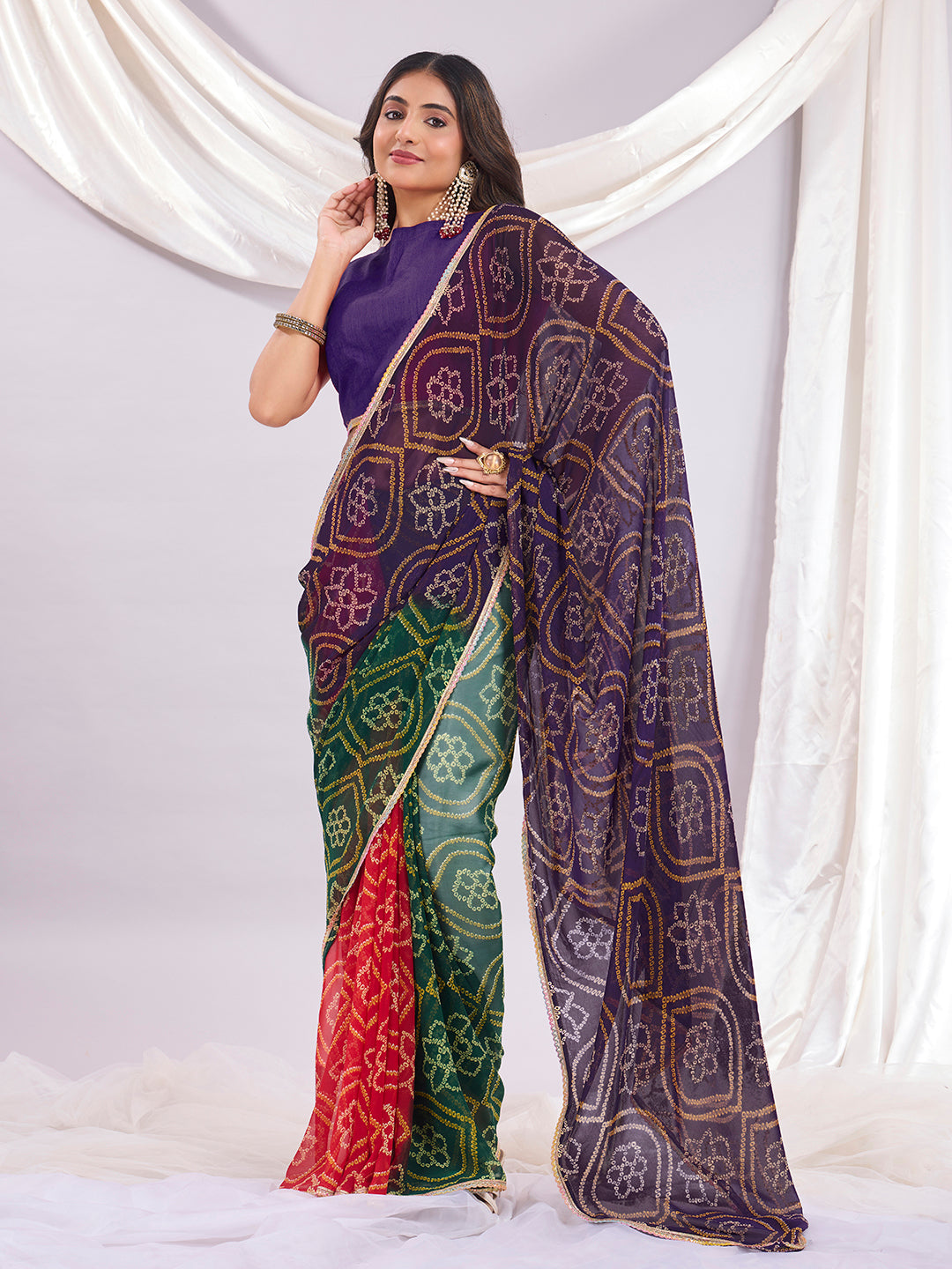Trendy Premium Multi Colour Traditional Saree