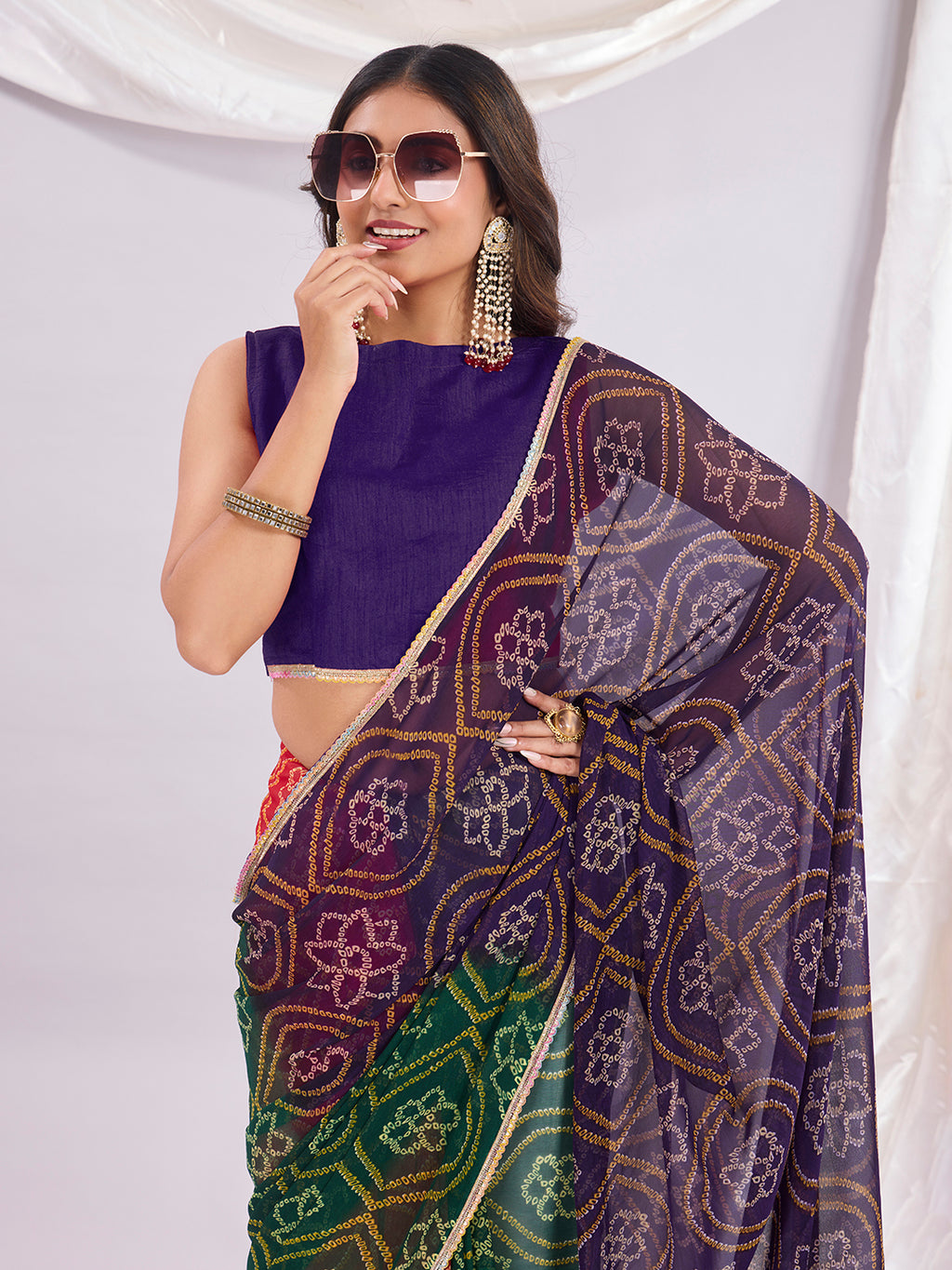 Trendy Premium Multi Colour Traditional Saree