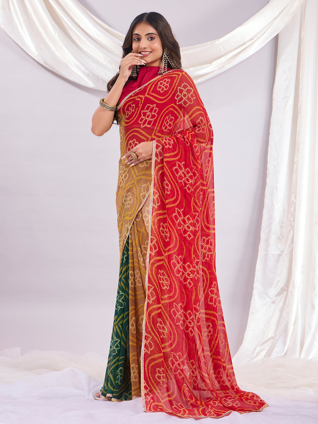 Trendy Premium Multi Colour Traditional Saree