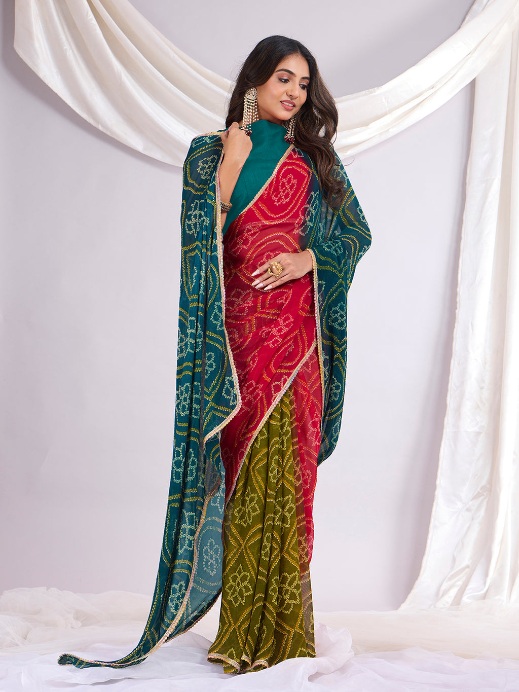 Trendy Premium Multi Colour Traditional Saree