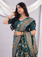 Premium Soft Brasso Saree With Fancy Blouse Piece.