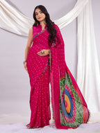 Trendy Traditional Laddu Chiffon Saree