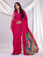 Trendy Traditional Laddu Chiffon Saree