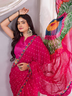 Trendy Traditional Laddu Chiffon Saree