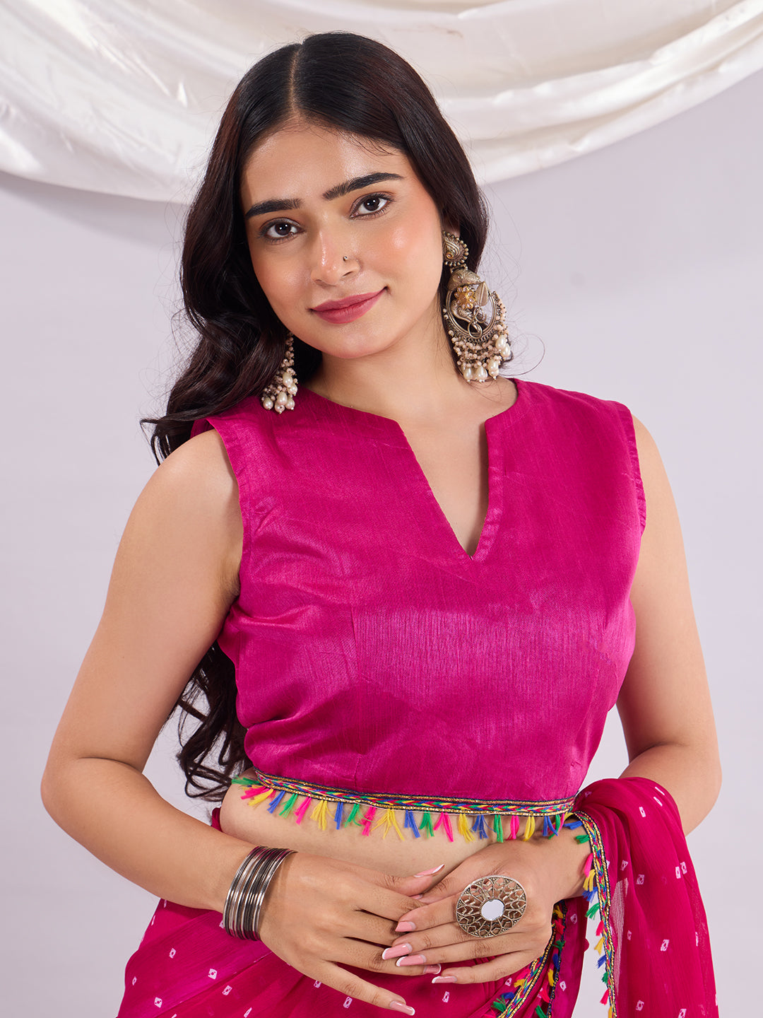 Trendy Traditional Laddu Chiffon Saree
