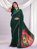 Trendy Traditional Laddu Chiffon Saree