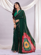 Trendy Traditional Laddu Chiffon Saree