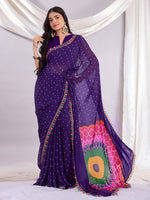 Trendy Traditional Laddu Chiffon Saree