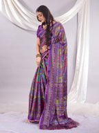 Rangrez Muse Printed Saree With Unstitched Blouse Piece.