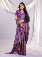 Rangrez Muse Printed Saree With Unstitched Blouse Piece.