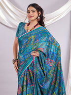 Rangrez Muse Printed Saree With Unstitched Blouse Piece.