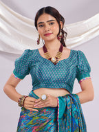 Rangrez Muse Printed Saree With Unstitched Blouse Piece.