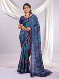 Rangrez Muse Printed Saree With Unstitched Blouse Piece.