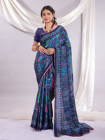 Rangrez Muse Printed Saree With Unstitched Blouse Piece.