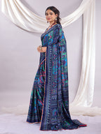 Rangrez Muse Printed Saree With Unstitched Blouse Piece.