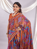 Rangrez Muse Printed Saree With Unstitched Blouse Piece.
