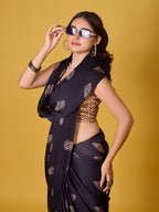 Lips Digital Print Satin Georgette Saree
