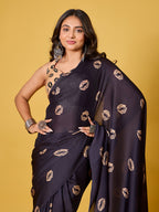 Lips Digital Print Satin Georgette Saree