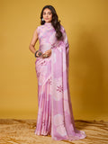 Beach Floral Satin Georgette Saree