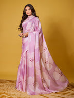 Beach Floral Satin Georgette Saree