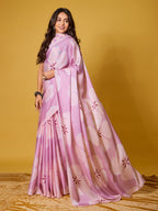 Beach Floral Satin Georgette Saree