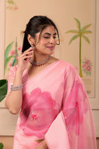 Everyday Grace Pink Organza Saree